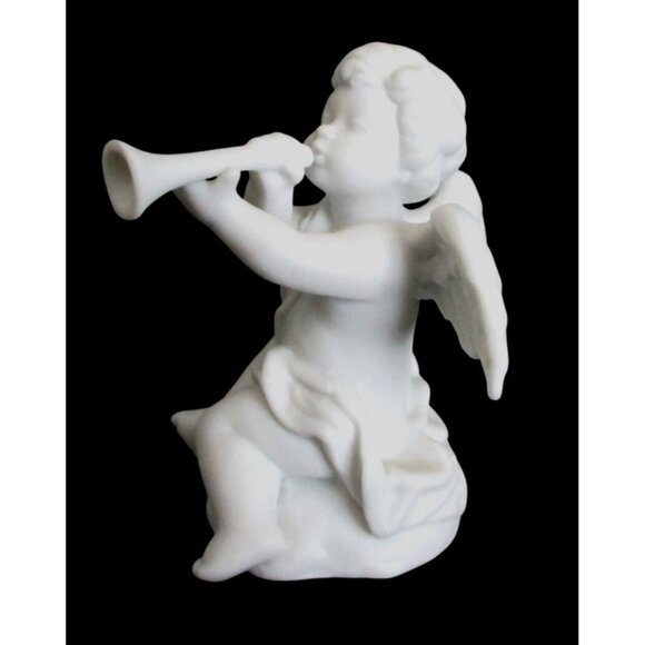 Avon Nativity Collectibles The Cherub Figurine - Vintage 1989 White Porcelain B - Picture 3 of 8